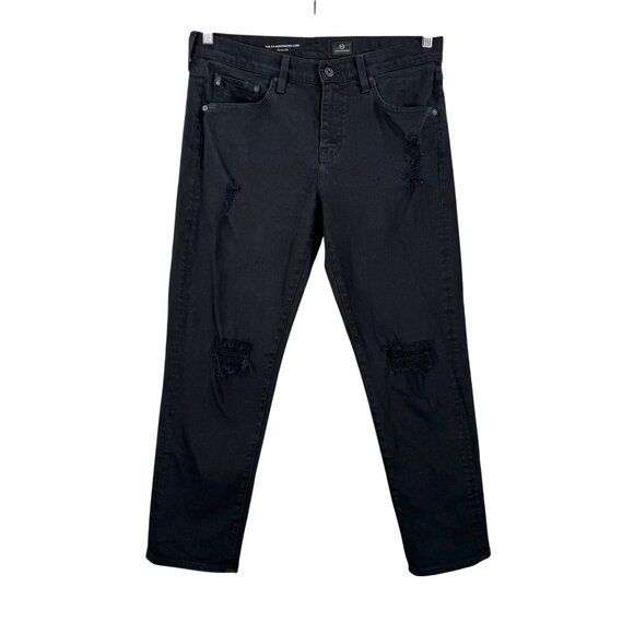 Ag Adriano Goldschmied Denim - Adriano Goldschmied Ex boyfriend slouchy slim jeans black sz 30